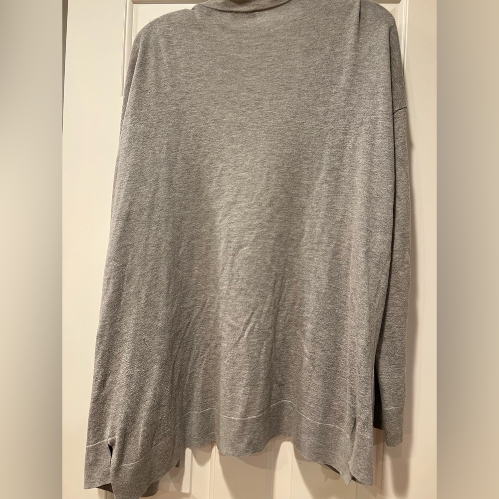 Silk/cotton blend cardigan sweater